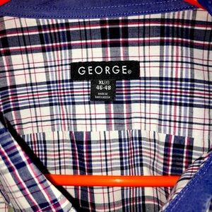 Long sleeved button down dress shirt